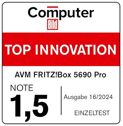 FRITZ!Box 5690 Pro – Wi-Fi 7 Triband-Router für DSL & Glasfaser, Mesh & DECT